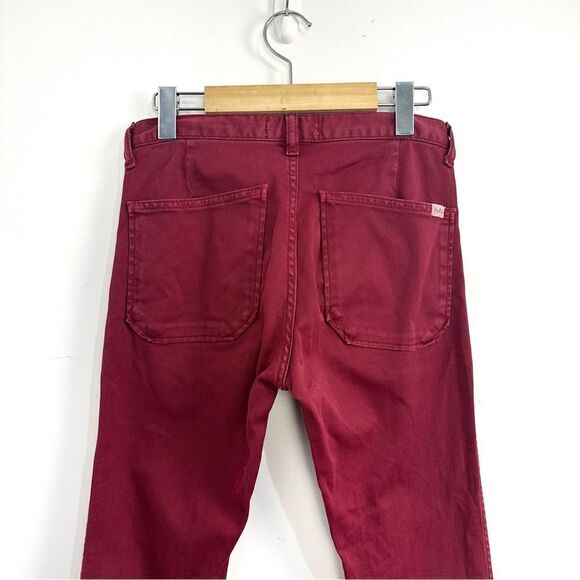Ba&sh CSALLY - Red Slim-fit cotton jeans Sz 24 - Picture 6 of 16